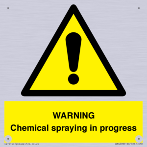 WARNING Chemical spraying in progress